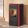 Idro Point pellet stove, water, red