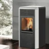 Idro Point pellet stove, water, white