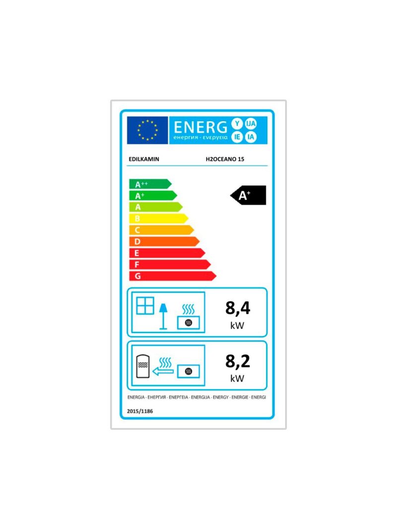 Energy Label for H2o Fireplace Insert