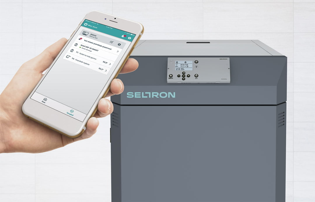 The UKP SMART boiler can be controlled remotely