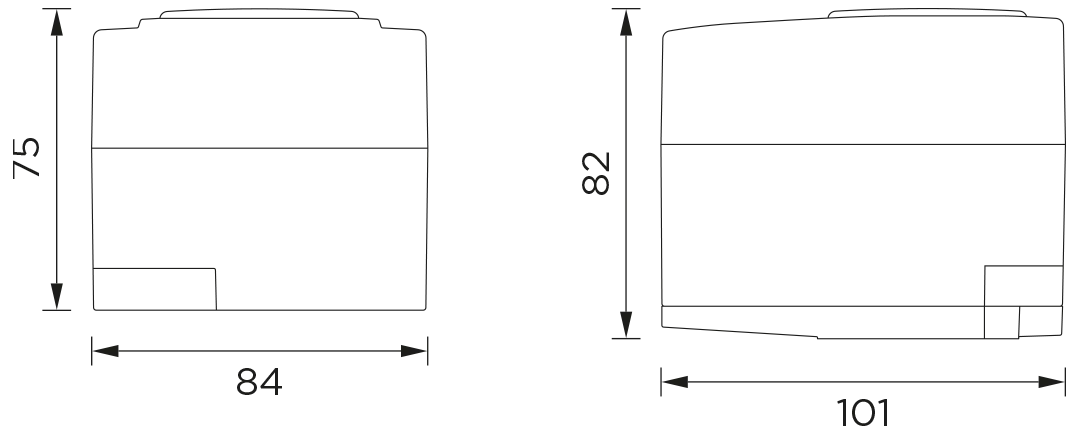 Actuator dimensions with indicator